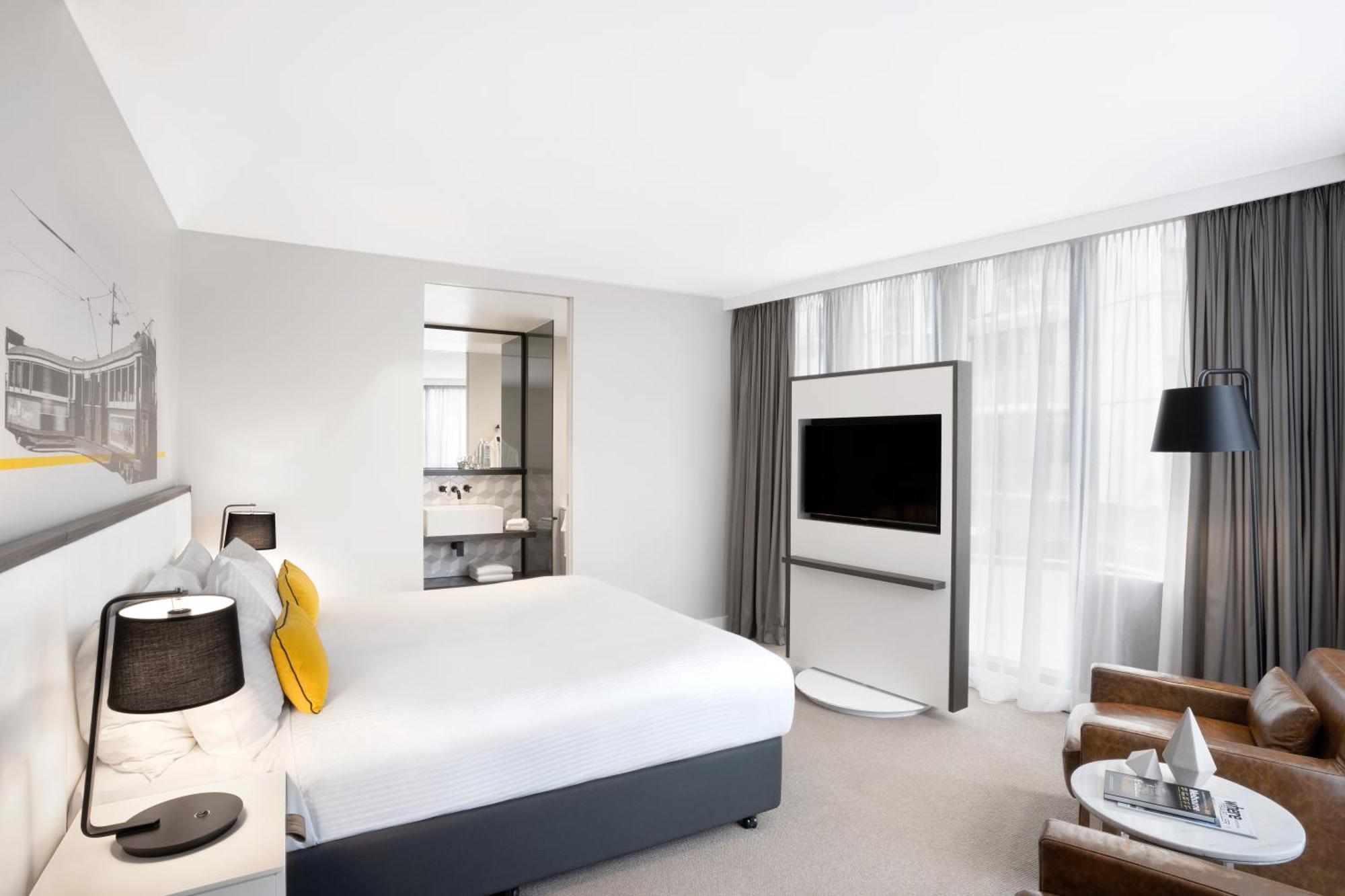Peppers Docklands Hotell Melbourne Eksteriør bilde A room at the hotel