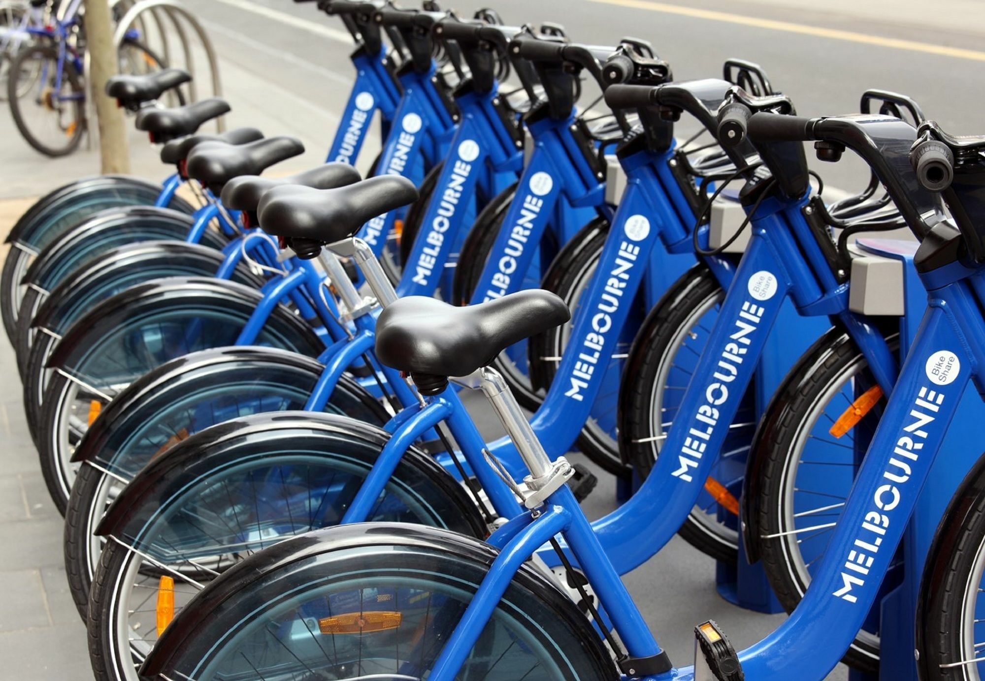 Peppers Docklands Hotell Melbourne Eksteriør bilde Melbourne bike share